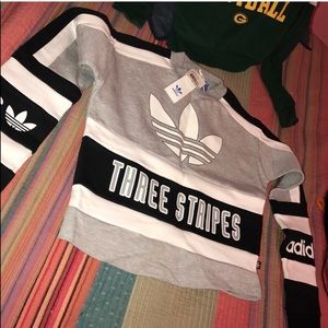 Adidas Three Strip Crop